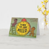 Zeit zu sagen hallo karte (Gelbe Blume)