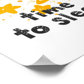 Zeit zu schlafen. Niedliche Sterne. Kinderzimmer Poster (Ecke)