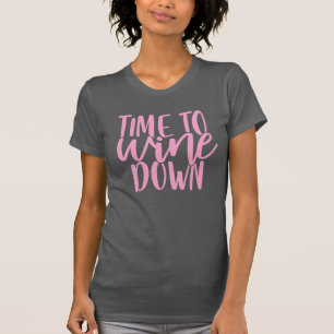 Zeit zum Absinken Funny Pink Drink Pun Zitat T-Shirt