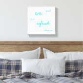 Zeit zum Aktualisieren Leinwanddruck (Insitu (Schlafzimmer))