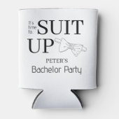 Zeit zum Anzug der Bachelor-Party für Männer Dosenkühler (Vorderseite)