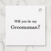 Zeit zum Anzug des Vorschlags für eine Hochzeitsfe Geschenkanhänger (Rückseite)