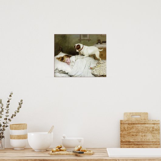 Zeit zum Aufstehen Poster (Küche)