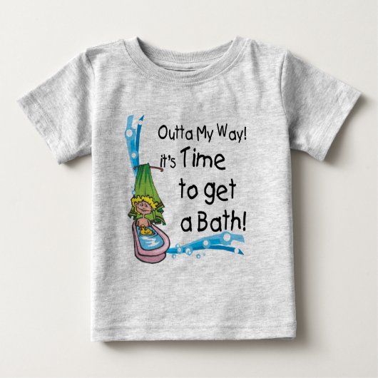 Zeit zum Baden Baby T-shirt (Vorderseite)