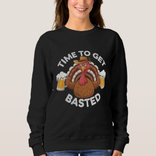 Zeit zum Begießen Lustiger Bier Erntedankfest Trut Sweatshirt
