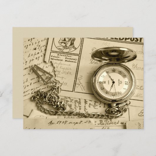 Zeit zum behalt in der Touch Postkarte (Vorne/Hinten)