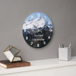 Zeit zum Berg Große Wanduhr