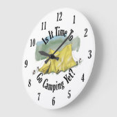 Zeit zum Camping Uhr (Winkel)