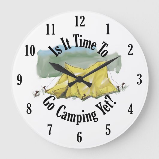 Zeit zum Camping Uhr (Vorderseite)