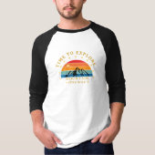 Zeit zum Entdecken Mountain Shirt – Retro-Wander-T (Vorderseite)