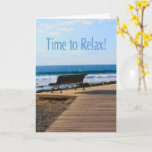 Zeit zum Entspannen der Ruhestandszeit Karte (Gelbe Blume)