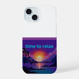 Zeit zum Entspannen iPhone 15 Slim Fit Handyhülle Hülle