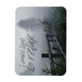 "Zeit zum Entspannen" Motivation Affirmation Flexi Magnet (Vertikal)