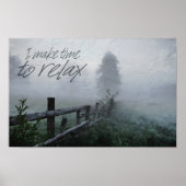 "Zeit zum Entspannen" Motivation Affirmation Poster (Vorne)