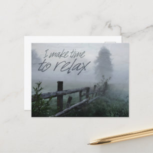 "Zeit zum Entspannen" Motivation Affirmation Postkarte
