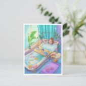 Zeit zum Entspannen Postkarte (Stehend Vorderseite)