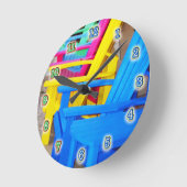 Zeit zum Entspannen Runde Wanduhr (Winkel)