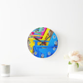 Zeit zum Entspannen Runde Wanduhr (Zuhause)