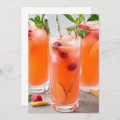 ZEIT ZUM "ERWACHSENEN PARTY" EINLADUNG (Vorne/Hinten)