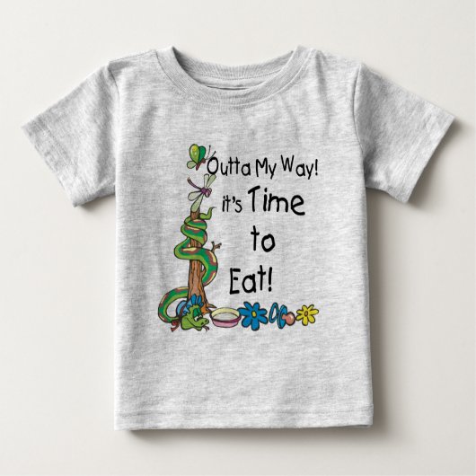 Zeit zum Essen Baby T-shirt (Vorderseite)