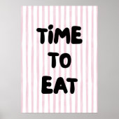 Zeit zum Essen Poster (Vorne)