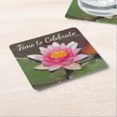 Zeit zum Feiern der Blume der Wasserlilie Rechteckiger Pappuntersetzer (angewinkelt)