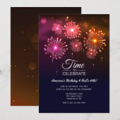 Zeit zum Feiern Einladung (Vorne/Hinten)