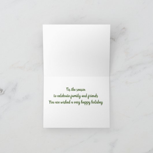 ZEIT ZUM FEIERN *FAMILIE UND FREUNDE* KARTE (Innenseite)