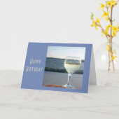 ****ZEIT ZUM FEIERN IHNEN****GEBURTSTAG WEINSTIL KARTE (Gelbe Blume)