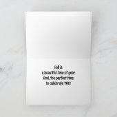 ZEIT ZUM "FEIERN IHNEN"/SCHÖNE FALLSAISON KARTE (Innenseite)