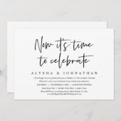 Zeit zum Feiern, Lässiges Hochzeitsfeiern - Party Einladung (Vorne/Hinten)