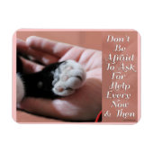 Zeit zum Frag der Hilfe Magnet (Horizontal)