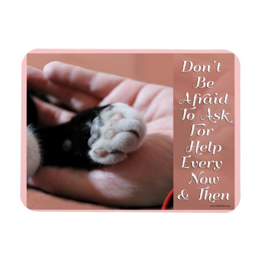 Zeit zum Frag der Hilfe Magnet (Horizontal)