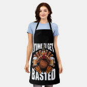 Zeit zum gebastelten Erntedank Türkei Bier Schürze (Getragen)