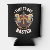 Zeit zum gebastelten lustigen Bierbrauer Erntedank Dosenkühler (Vorderseite)