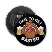 Zeit zum gebastelten lustigen Bierbrauer Erntedank Flaschenöffner (Vorderseite)