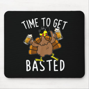 Zeit zum gebastelten lustigen Bierbrauer Erntedank Mousepad