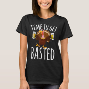 Zeit zum gebastelten lustigen Bierbrauer Erntedank T-Shirt