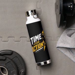 Zeit zum Handeln – Gym Motivation Trinkflasche