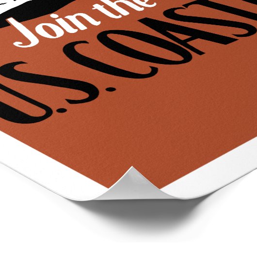 Zeit zum Handeln — Mitglied der US-Küstenwache Poster (Ecke)