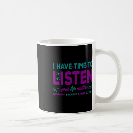 Zeit zum Hören - Suizidprävention Kaffeetasse (Rechts)