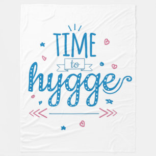 Zeit zum Hygge-Decke Fleecedecke