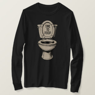 Zeit zum Kacken Lustige Toilette T-Shirt