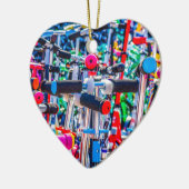 Zeit zum Kauf eines Scooters Keramik Ornament (Links)