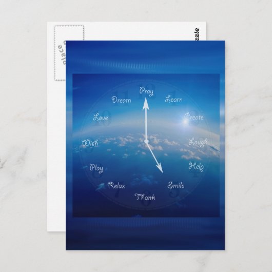 Zeit zum Lächeln Postkarte (Vorne/Hinten)