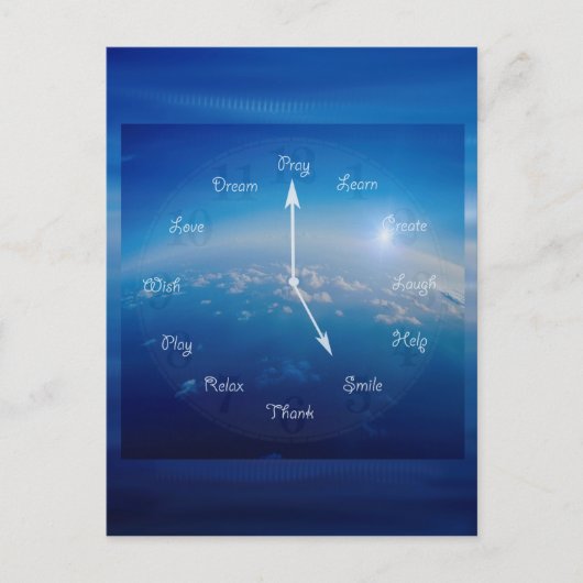 Zeit zum Lächeln Postkarte (Vorderseite)