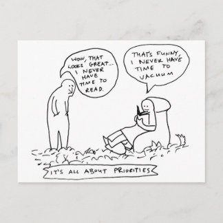 Zeit zum Lesen Postkarte