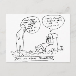 Zeit zum Lesen Postkarte