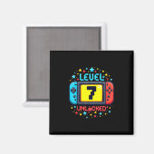 Zeit zum Levelaufstieg 7 freigeschaltet 7. Geburts Magnet (Vorderseite/Rückseite)