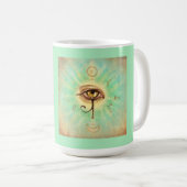 Zeit zum Manifest ! - egyptische Magie Kaffeetasse (VorderseiteRechts)